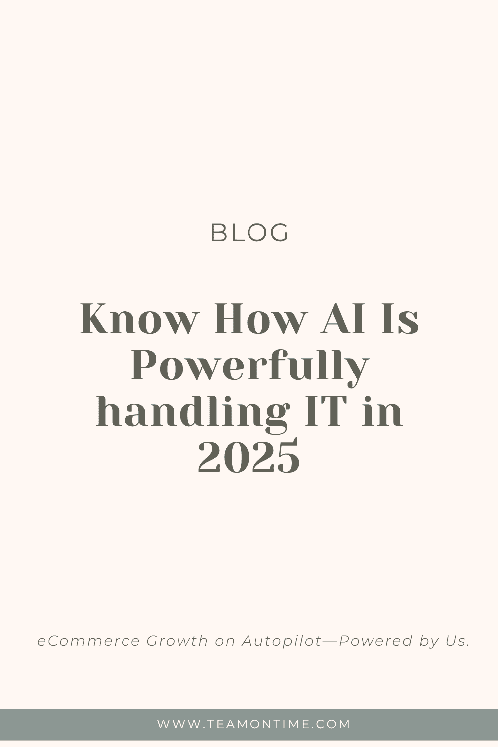 Know How AI Is Powerfully handling IT in 2025